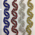 3d Shinny  Iron on Appliques Bridal Applique Beaded Lace Flower Applique