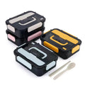 Custom Food Grade Plastic Lunch Box for School Bento with Cutlery Dishwasher Safe & Eco-Friendly for Adults