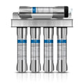 UF Stainless Steel Purifier Water Filter Replacement Home Appliance 5 Stages UF 304 Stainless Steel Purifier Water Filter