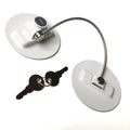 Home Furniture Door Lock for Refrigerator/Freezer with 2 Keys Zinc Alloy Stainless Steel Cable Die-Cast Construction