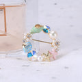 Luxury Women Accessories Pretty Rhinestone Brooch Pin Sea Shell Brooches for Hawaii Party Decoration Wholesale