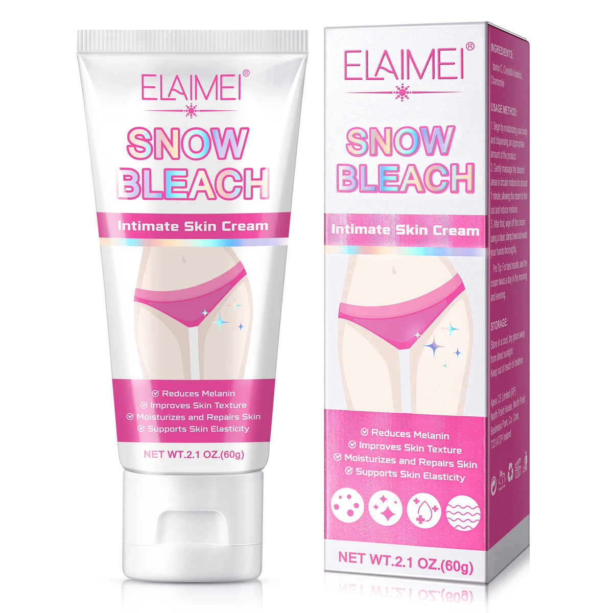 ELAIMEI Lightening Cream Wholesale Without Side Effects Skin Vitamin c Under Arm Whitening Cream for Women Private Parts