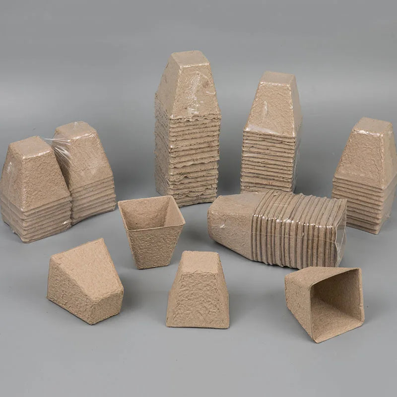 OEM Gardening Biodegradable Disposable Home Cultivation Pulp Molding Seedling Tray Seedling Tray Pulp Seedling Sprigging Box