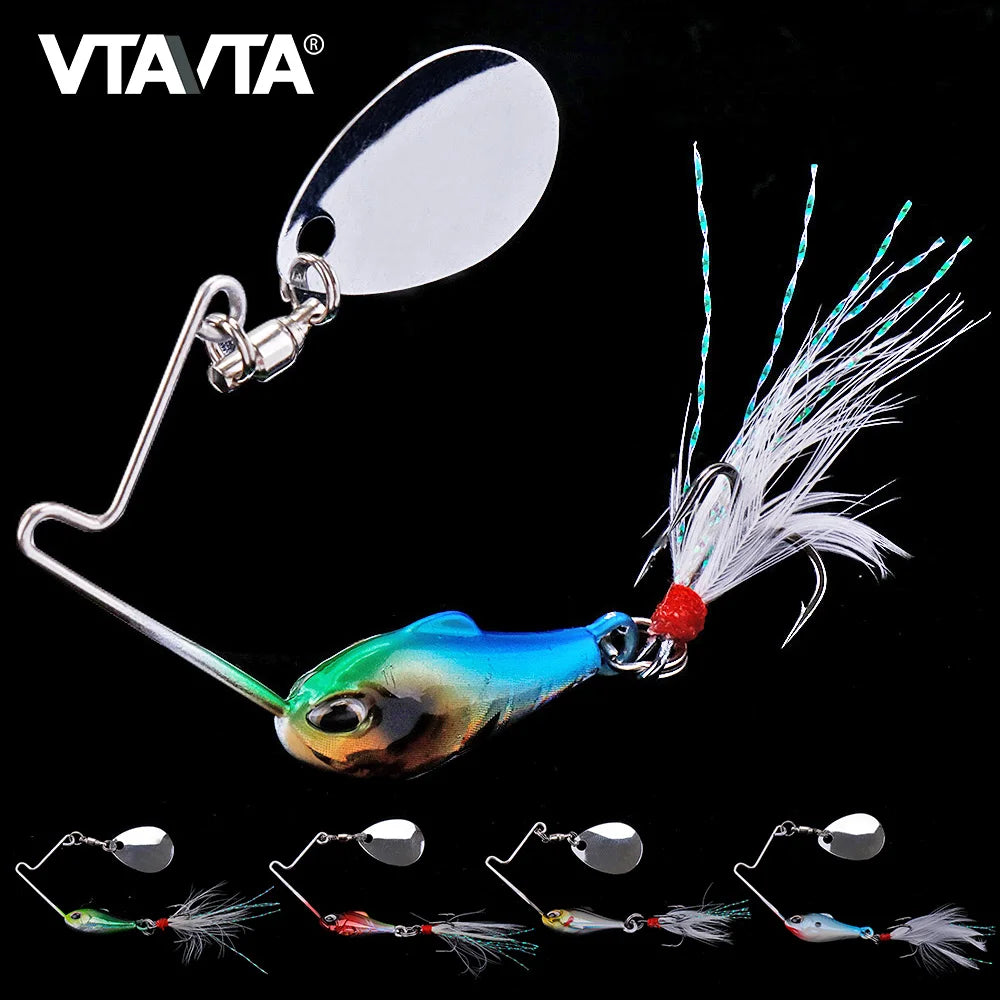 8g 12g Revolutionary Long Cast Mini Vibration Lure Blade Chatterbait Spinner Vib Lure Blank Spinnerbait