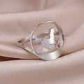 Cool Running Horse Ring Women Men Stainless Steel Finger Rings Fashion Animal Jewelry Friends Birthday Gift Wholesale