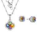 Custom Oem Wholesale Women Necklace Earrings Luxury Fine Designer Ladies 925 Sterling Silver 18k GOld Plated Jewelry Sets