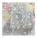 Eco-friendly Wholesale Elegant Velvet Dot Flock Tulle Fabric Wedding Dress Mesh  Knitted Flocking Lace Fabric