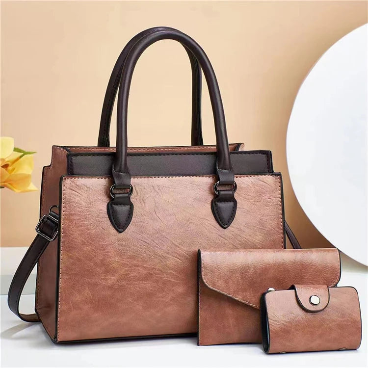 Branded Custom Hot Selling New Designs Unique Womens Leather Handbags and Purses 2024