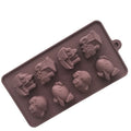 Saffron Transportation 8-Cavity Silicone Baking Mold Plain Train Car Ship & Different Designs for Chocolate & Cake