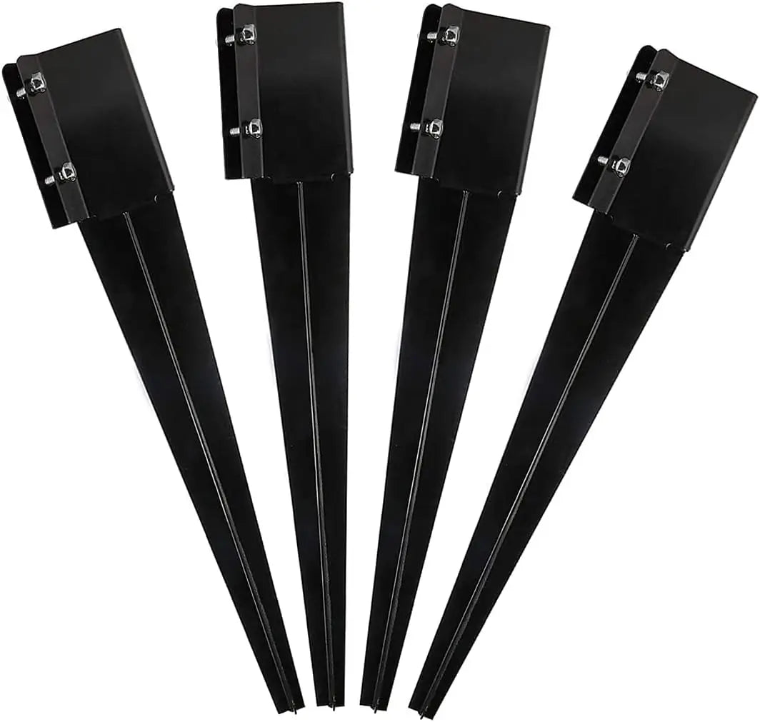 Heavy Duty Steel  Fence Post Anchor Metal Ground Spike Post Support Base