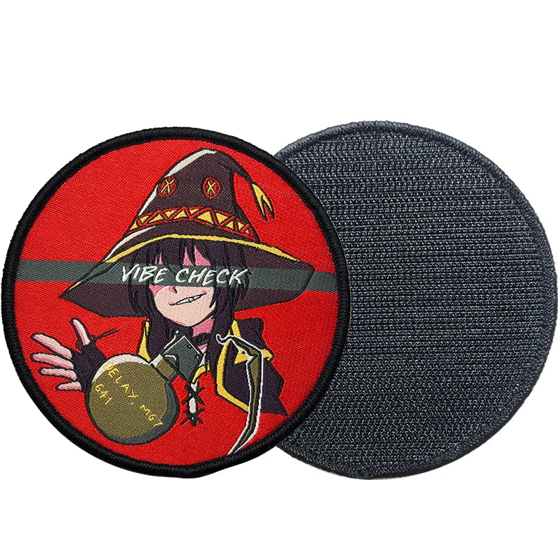 Embroidered Woven Fabric Logo Patch With Hook Attach for Hats Woven Letter Patch Custom Pactches