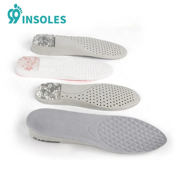 High Arch Support Insoles PU Shoe Inserts Running Athletic High Elastic Shoe Insoles Increasing Height