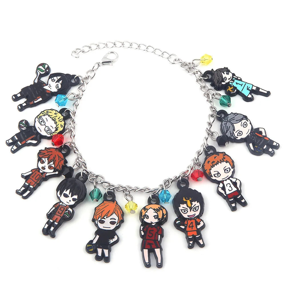 Anime Surrounding Volleyball Boy Bracelet Cartoon Protagonist Character Pendant Bracelet