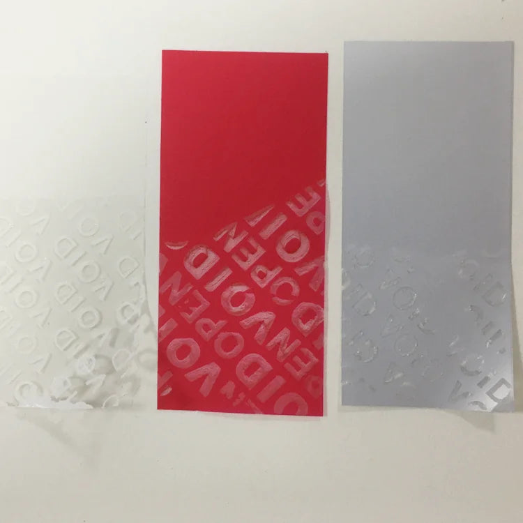 Custom Warranty Seal Sticker Security Void Sticker Label Tamper Proof Sticker with PVC Material PE