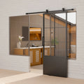 1/6 Glass Doors Metal Frames windows Grill Iron Casement Door Design