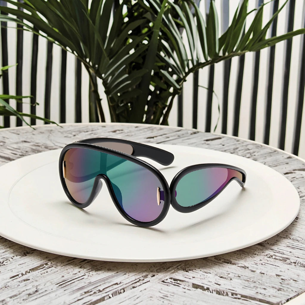 MK2309147 New Unisex Woman Men Popular Trendy Sunglasses Fashion Big Frame Women Female PC Film Personality Glasses Shades