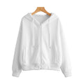 Women Sweatshirt Jacket Winter Clothes Female Zip up Oversize Hoodies Casual Loose Hoodie Vintage Fleece Pullover Sweatshirts