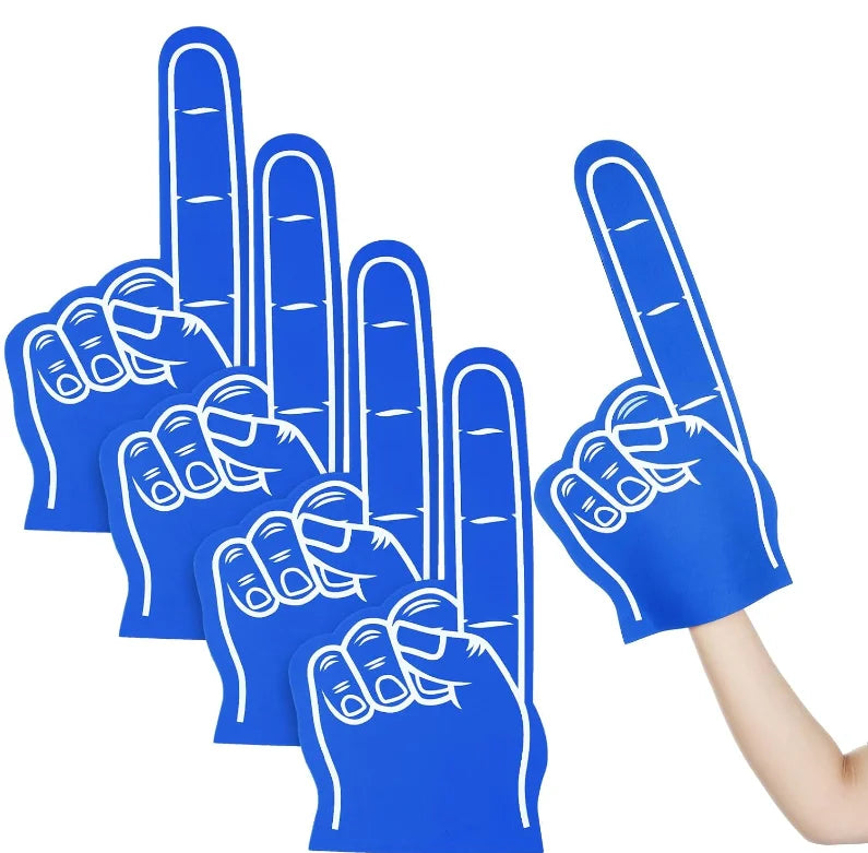 Custom Thick Big Foam Finger Cheering EVA Foam Finger Hand Cheering Gloves for Promotion Advertising Fans Party Cheerleading