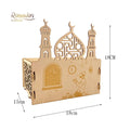Ramadan Eid Mubarak Wooden Candy Box Moon Star Shape Table Decor Home Decoration Craft Party Supplies