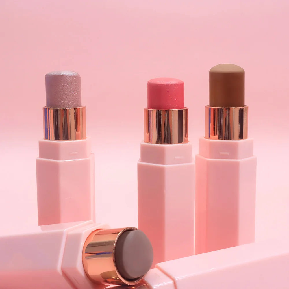 Personalisation No Logo Very Pigmented Private Label Velvet Matte Cream Blush Vegan Cheek Stick Blush Pink