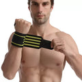 CHENGMO SPORTS Elastic Stretchy Wrist Support Wrap Gym Weight Lifting Wrist Wraps Heavy Duty Gym Deadlift Bodybuilding Straps