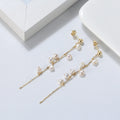 14K Gold Pearl Sterling Silver Jewelry Natural Baroque Freshwater Pearls Earrings