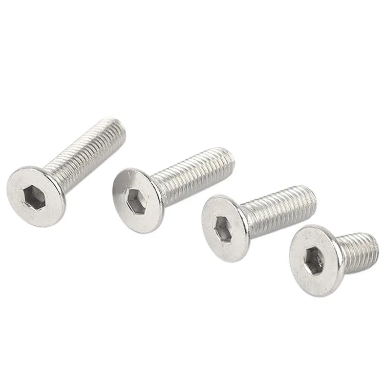 DIN7991 Stainless Steel 304 M3 12mm Flat Countersunk Head Hex Recessed Machine Screw