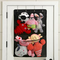 Over the Door Organizer 2 Large Pockets Toy Essentials Sundries Hanging Storage Bag with Metal Hooks