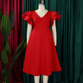 RTS Plus Size Women High Waist  Dress Luxury Party Evening Formal Cocktail Dresses