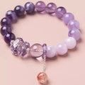 Nine Purple Fire Multi Treasure Crystal Bracelet Feng Shui Style Crystal Crafts