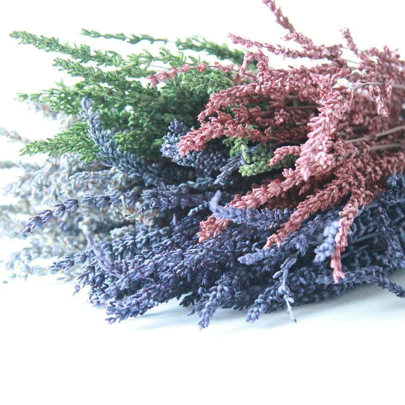 SZ04130 China Supply Dried Flowers Natural Preserved Lavender Handmade pink Purple Lavender for Home Hotel Decoration
