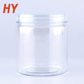 High Quality Empty Cylinder 250ml/330ml/500ml Clear Food Grade PET Jar with Screw Top for Cookie and Canned Food