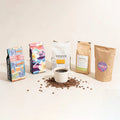 500g Kraft Flat Bottom Paper Custom Printed Packing Biodegradable Compostable Empty Bean Packaging Coffee Bag With Valve