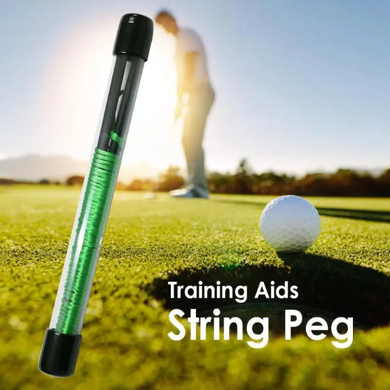 Golf Putting Trainer Putting String Direction Pegs Golf Direction Practice Training Aids Putt Trainer Golf Alignment Sticks