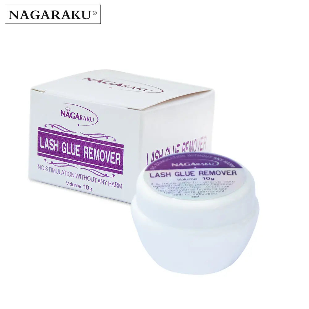 NAGARAKU 10g Fast and Safe Eyelash Glue Remover  Non-irritating 20s Cream Clean Adhesive Quickly Mild Gentle Odorless