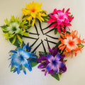 Spider Lily Plumeria Hair Pick Foam Floral Hair Accessories Artificial Island Tiara Frangipani Hibiscus Party Graduation Wedding