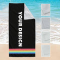 Quick Dry Custom Sublimation Microfiber Microfibre Waffle Recycled Plastic Sand Free Cotton Print Beach Towel with logo