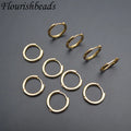 Good Quality Brass Metal Gold Silver Plated Trendy Round Shape Wholesale Fine Earring Clasps for Women Men Jewelry DIY Making