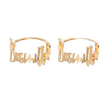 Wholesale Vintage French Letter Napkin Rings Metal Rhinestone Iron Eco-Friendly Stocked Feature Wedding Christmas Parties