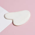 DIY WhiteJade gua sha for Face Skin Care 100% Natural Double Head Face gua sha Face Slimming