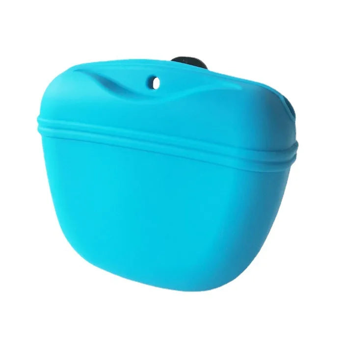New Puppy Treat Pouch Waterproof Pet Waist Bag Soft Silicone Dog Treat Pouch Food Snacks Storage Bag