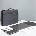 Hot Selling 14-16 Inch Men's Student Laptop Bag Dark Grey Notebook Protective Pouch Travel Business Durable Polyester Waterproof