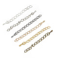 50mm 70mm Tone Extended Extension Tail Chain Lobster Clasps Connector for DIY Jewelry Making Findings Bracelet Necklace