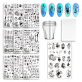Professional Nail Beauty Stamping Plate Different Patterns Design Nail Art Transfer Made of Durable Stainless Steel
