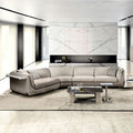 Gray Modular Sectional L-shaped Couch Sofa Set Leather Shape Sofa Living Room Home Sofa