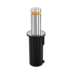RICJ LB-102 Stainless Steel Semi-Automatic Hydraulic Electric Rising Bollards Satin/Mirror Finish for Footpath Safety Car