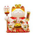 Huge Waving Arm  Big Size 9 Inch Electric Automatic Shaking Hand Lucky Cat king Maneki Neko for Business Store Opening