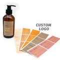 Custom Printed Labels for Bottles Gold Foil Matt Waterproof Label Sticker Manufacturer Shampoo Bottle Labels