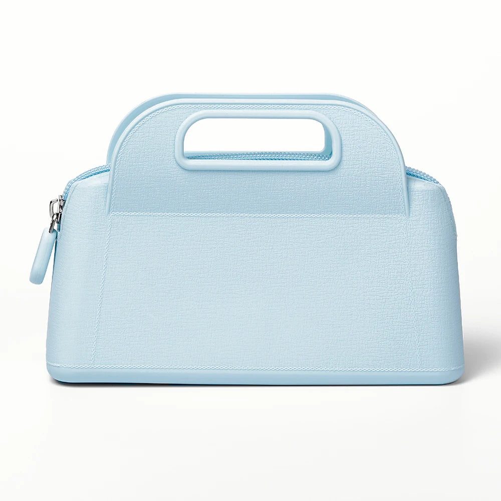 Large Capacity Blue Handbags Famous Brands Yuankang Ladies Designer Silicone Bags Women Zip Lock 18.5x12.5x6cm Daily Use