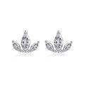 Fine Mini Jewelry 925 Sterling Silver Cute Tiny Crown Stud Earrings Women Fashion Zircon Earrings